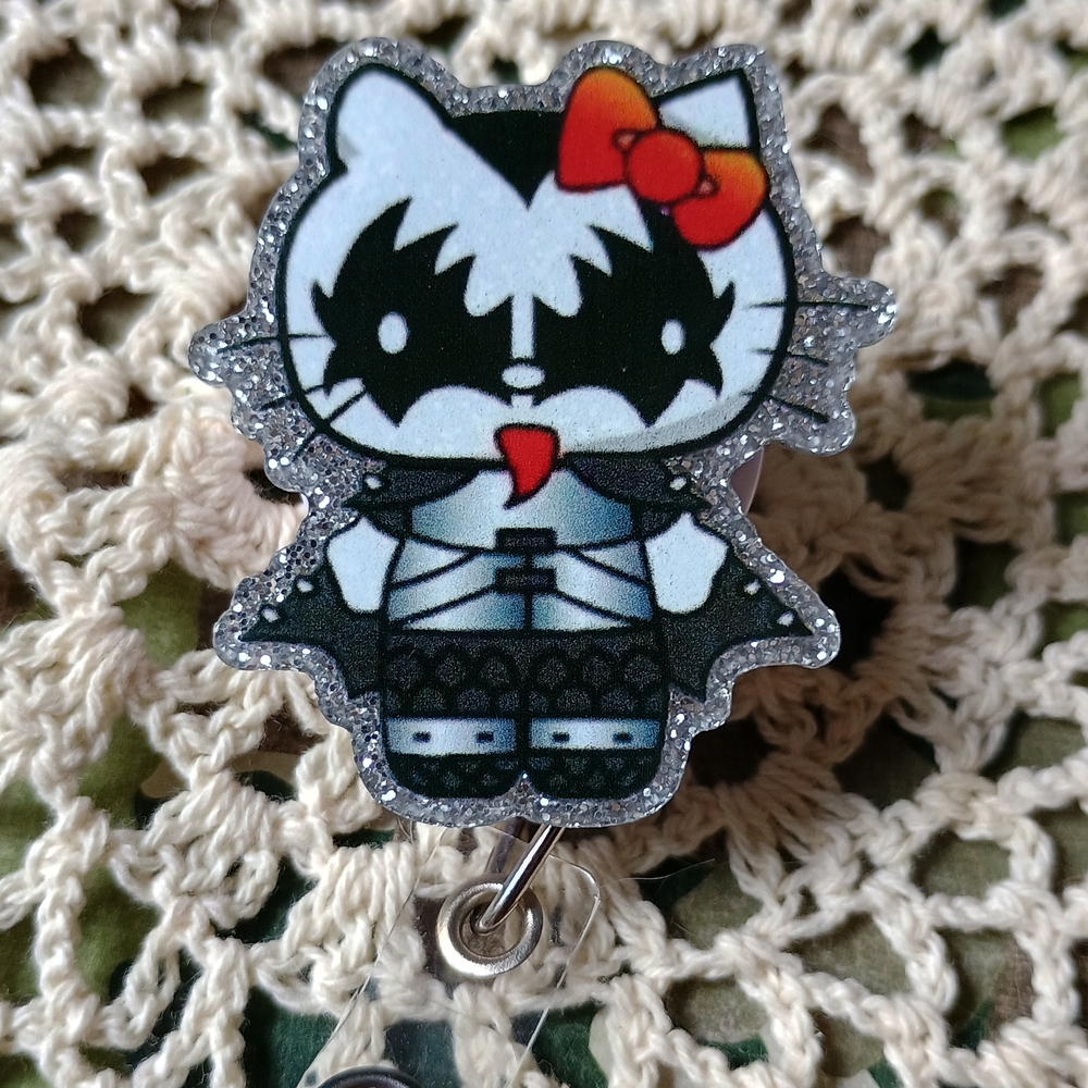 Cute Cat Enamel Pin with Bow